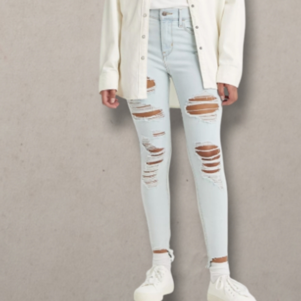 LEVI'S 720 High-rise Super Skinny Ripped Jeans ~ NWT